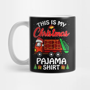 This is my Christmas Pajama Shirt Garbage Truck Mug